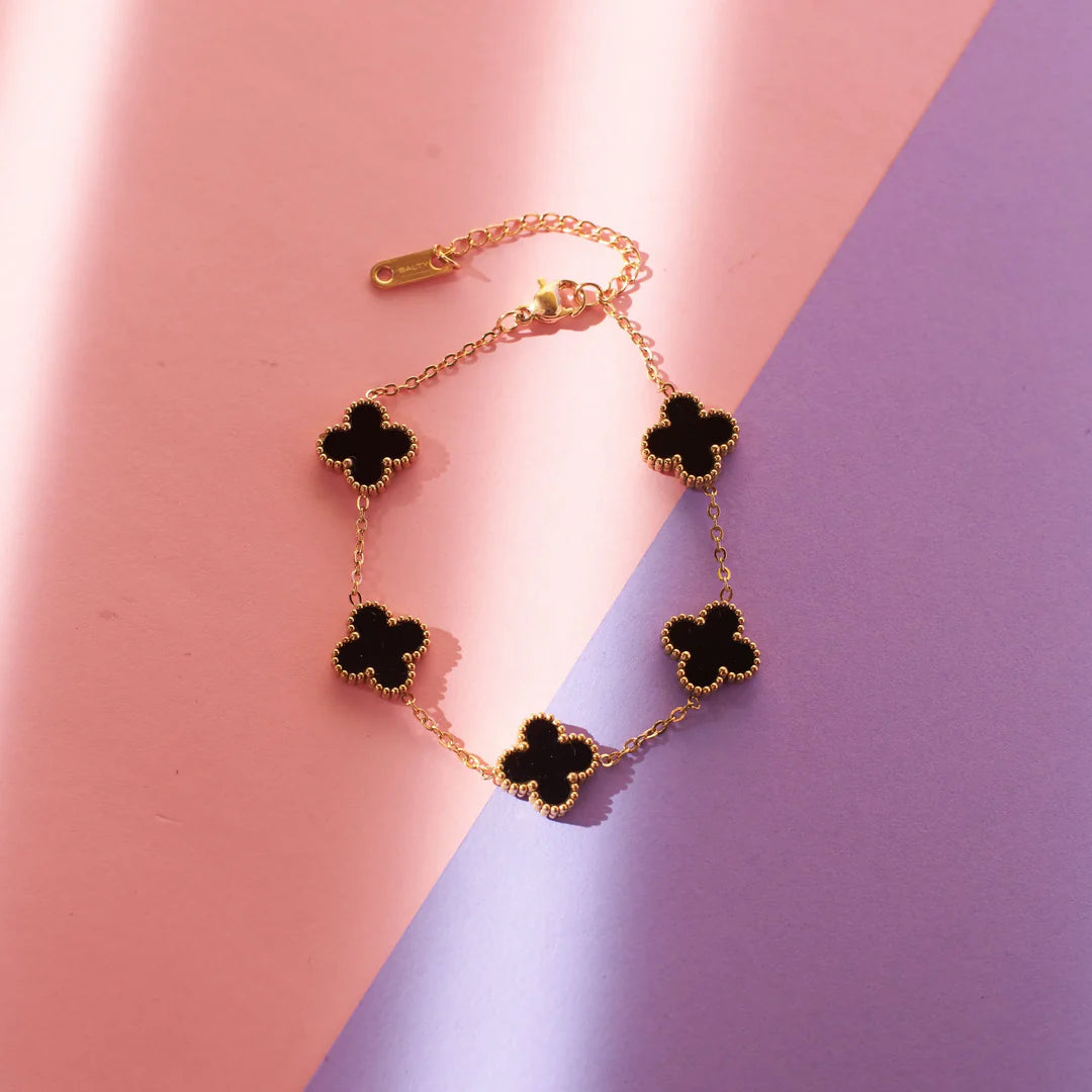 Black Clover Charm Bracelet