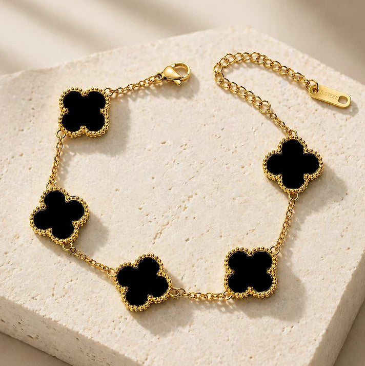 Black Clover Charm Bracelet