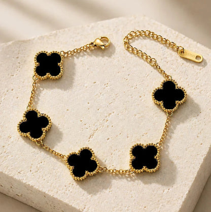 Black Clover Charm Bracelet