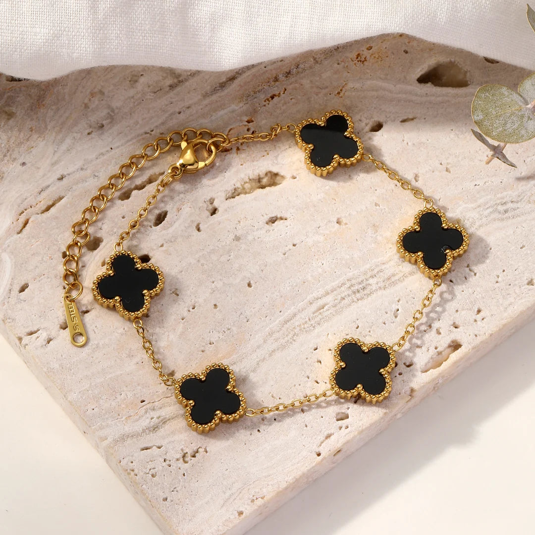 Black Clover Charm Bracelet