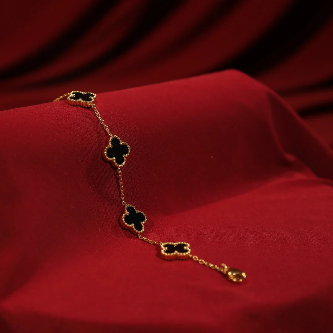 Black Clover Charm Bracelet