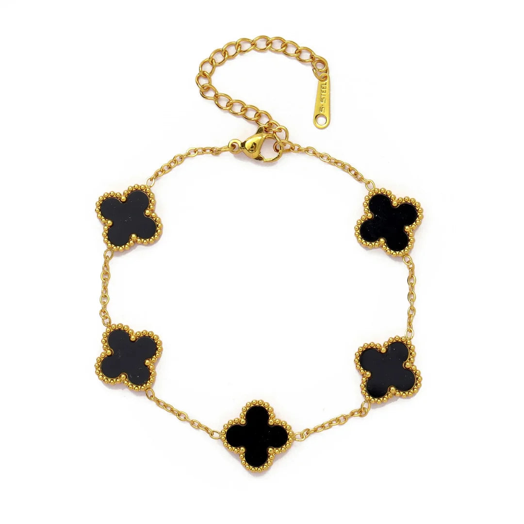Black Clover Charm Bracelet