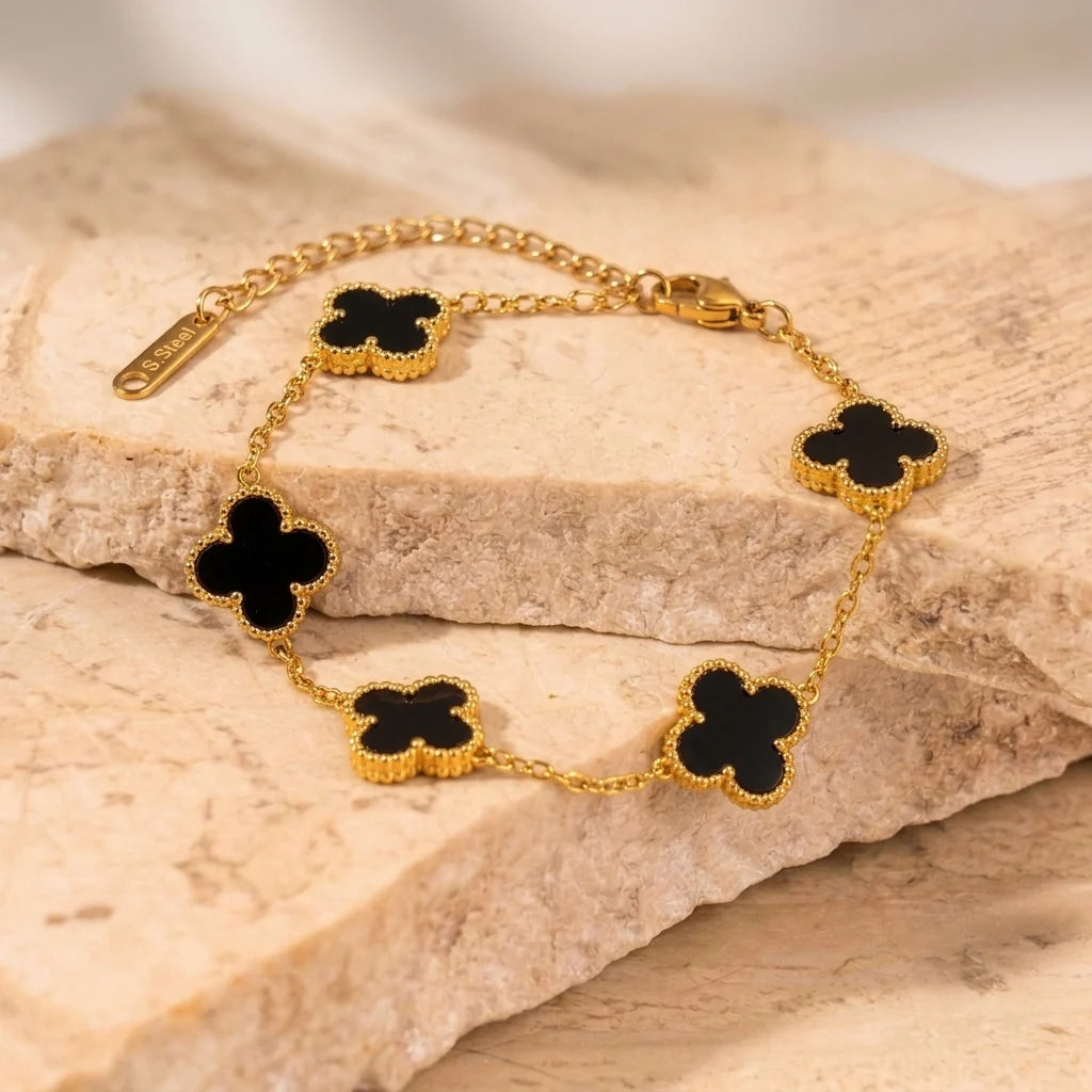Black Clover Charm Bracelet